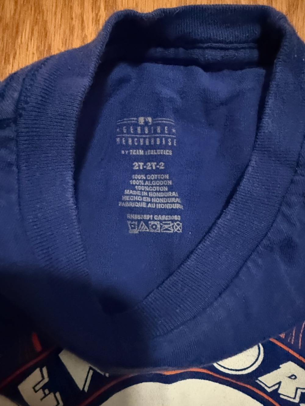 Pair of New York Mets Kids' Blue Short Sleeve Tee - Mets Logo - Picture 3 of 3